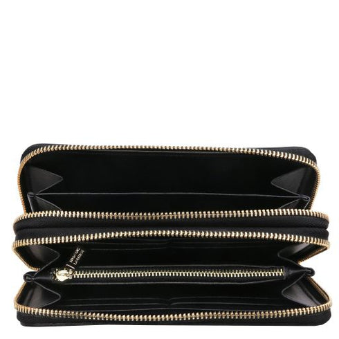 Gaia - Double zip around leather wallet